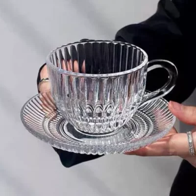 ست فنجان ونعلبکی 12 پارچه شرکت دلی گلس وارداتی نشکن بارکد 696553
