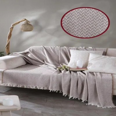 شال مبل اصل ترک درسایز کوچک 210*170سانتی متر دو رنگ وارداتی بارکد 869265