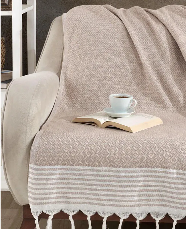 رو مبلی و شال طرح الماسی 310170اصل ترک وارداتی (6)