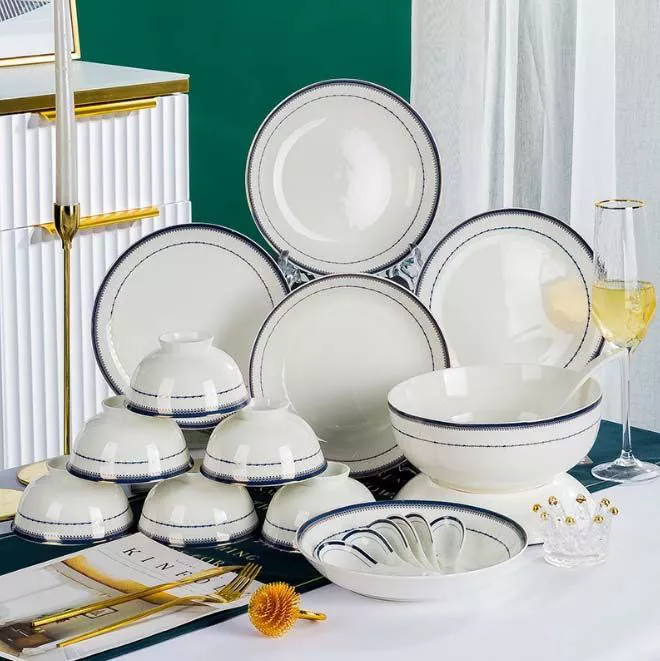 سرویس 40 پارچه غذا خوری 6 نفره چینی کد FINE-KIT-123 (6)