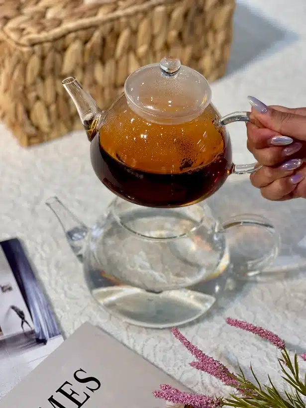 کتری قوری شفاف پیرکس شعله مسقیم وارداتی (1)