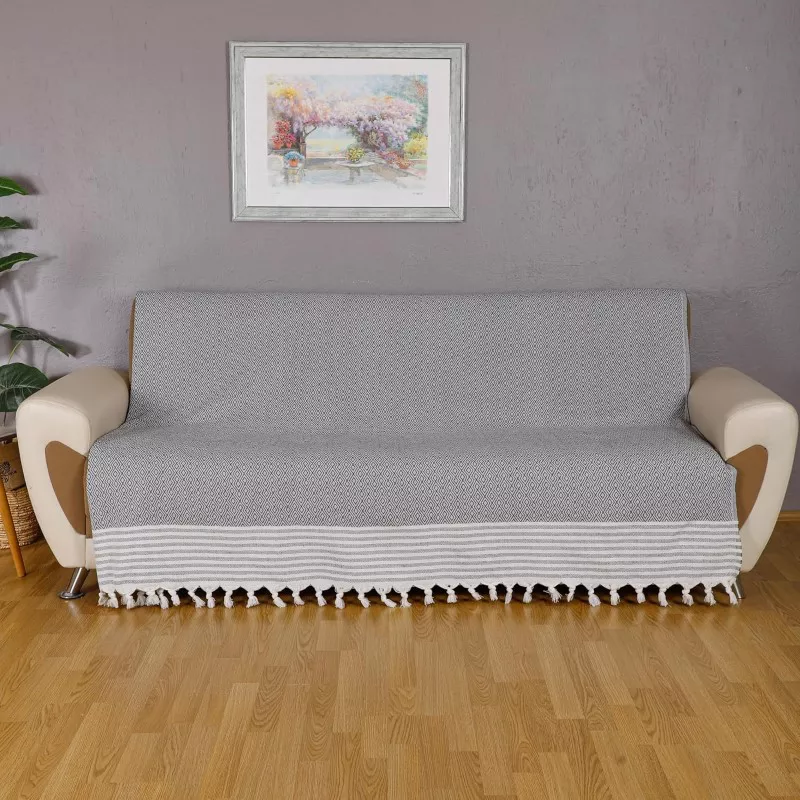 رومبلی و شال مبل منگوله دار در دو سایز اصل ترک وارداتی (2)