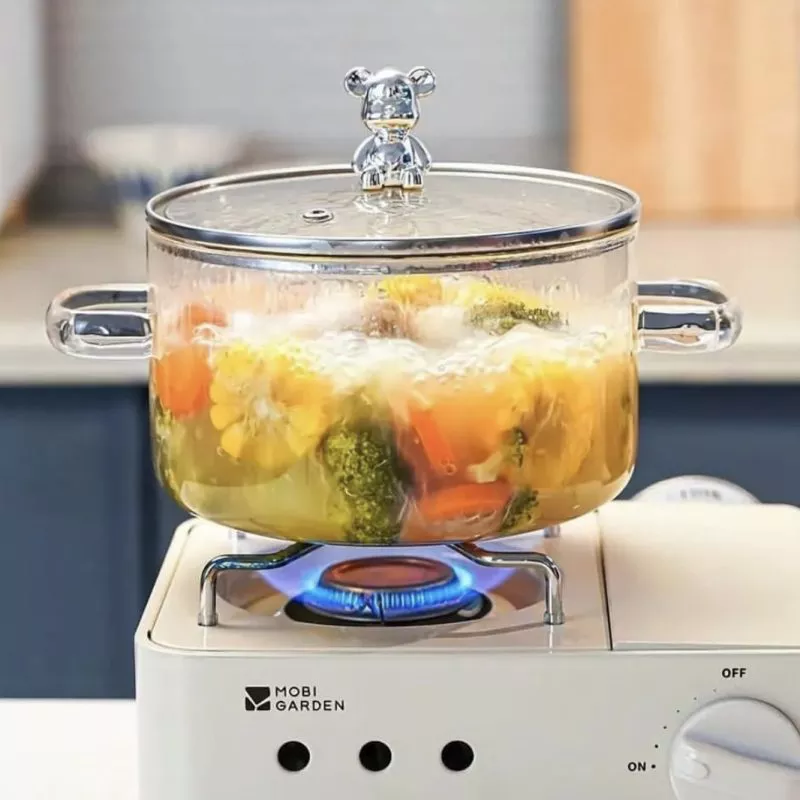 قابلمه خرسی خط دار پیرکس ( شعله مستقیم ) وارداتی (5)