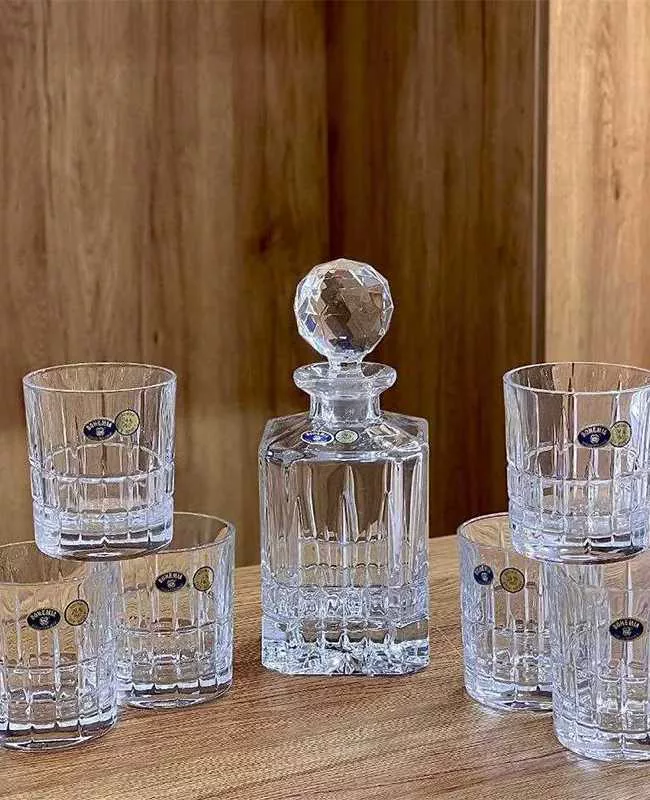 پارچ و لیوان کریستال برند BOHEMIA واردتی نشکن (1)