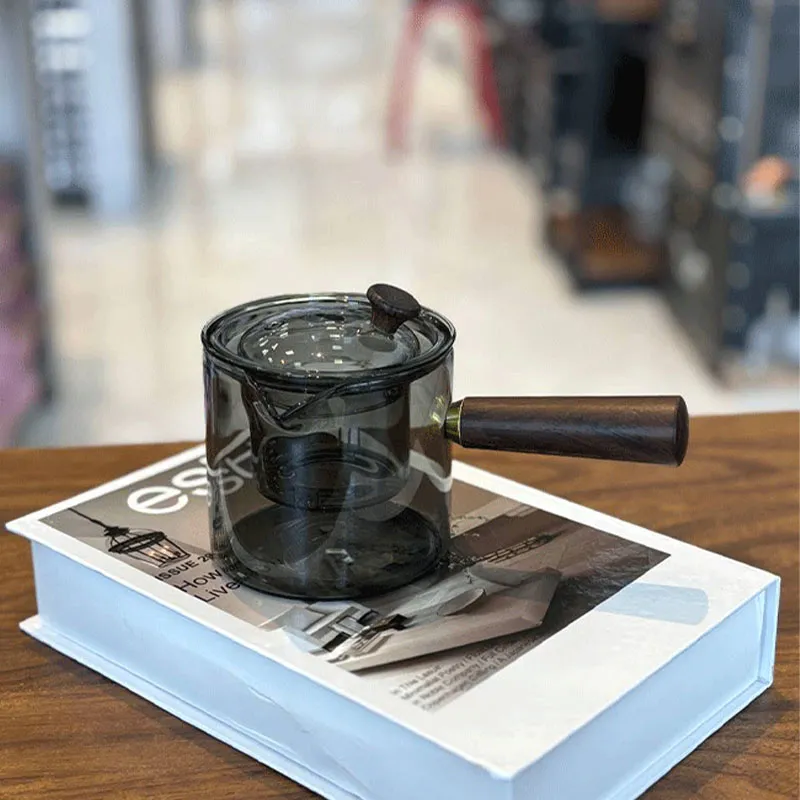 دمنوش-ساز-پیرکس-دسته-چوبی-صافی-دار-وارداتی