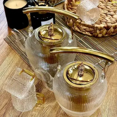 قوری پیرکس تراشدار وارداتی با کیفیت