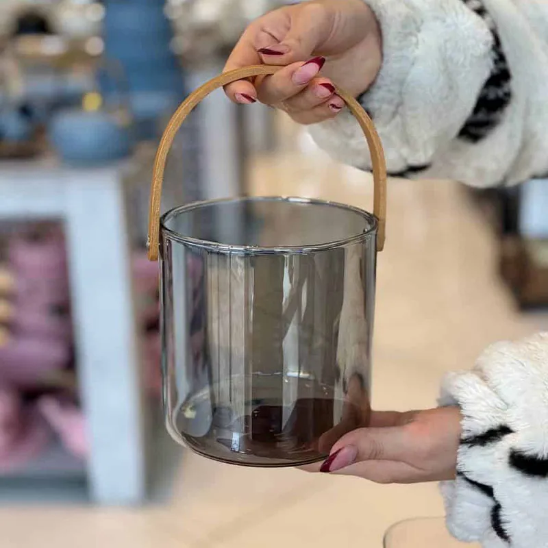 یخدان-پیرکس-دودی-دسته-بامبو-وارداتی-کد-KIT-2026-اصل